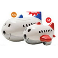 Airplane Ceramic Specialty Bank - Burgundy Red